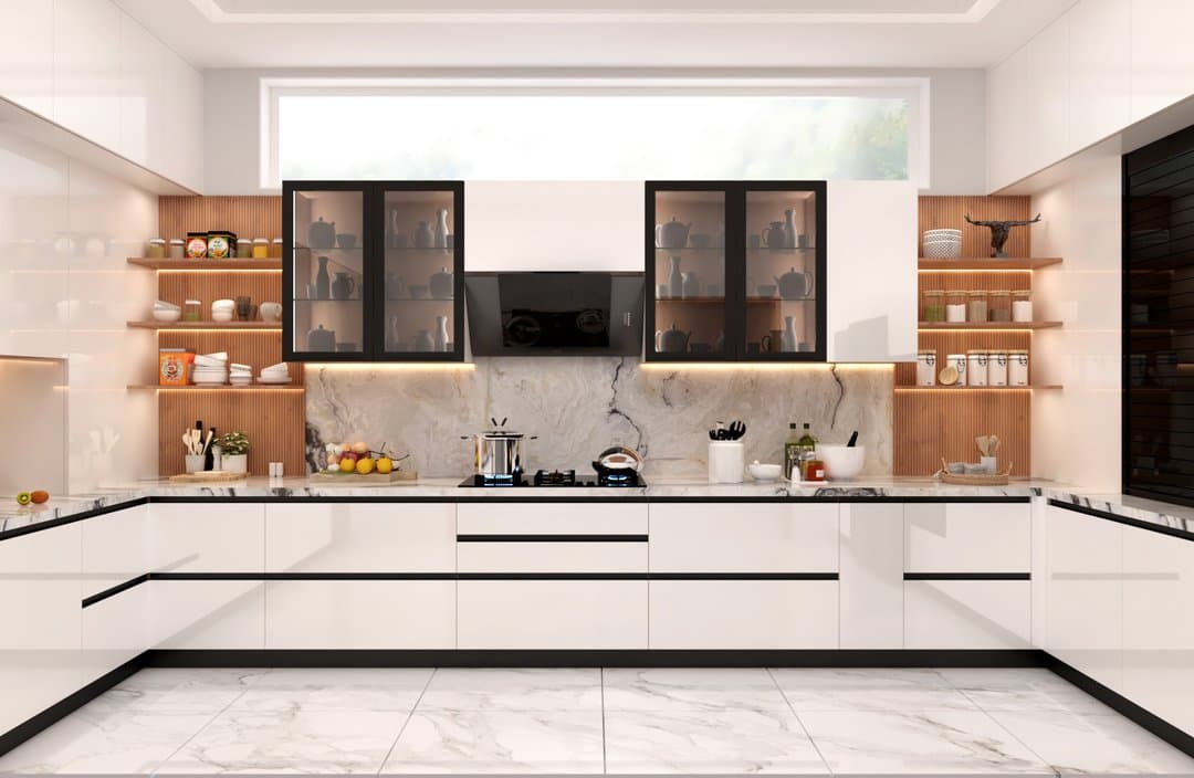 Designer Glass Kitchen